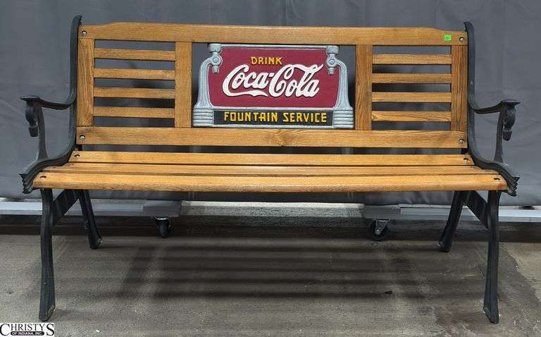 Coca Cola Park Bench 50" x 30" - 15" seat image
