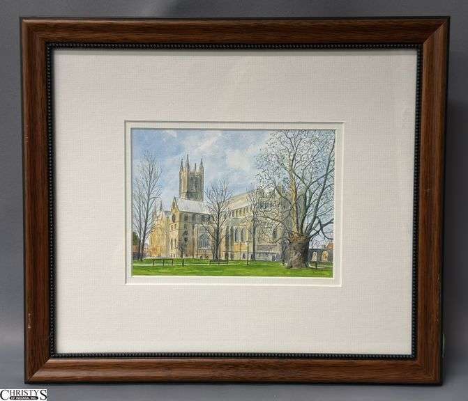 Framed English Cathedral Print, 14x16" image