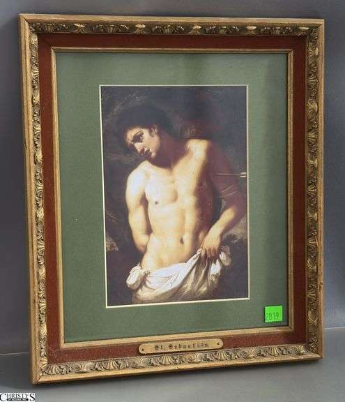 St. Sebastian Framed Print - 12" x 14" of frame image