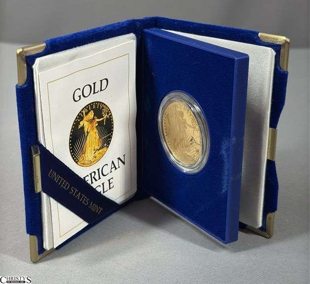 Gold American Eagle One Ounce Bullion Coin in Box image