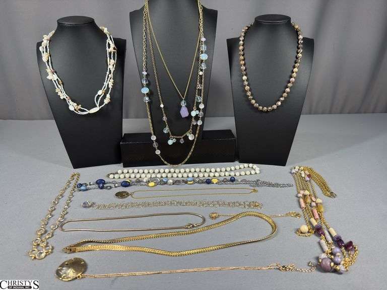 13 Costume Jewelry Necklaces / Chains image