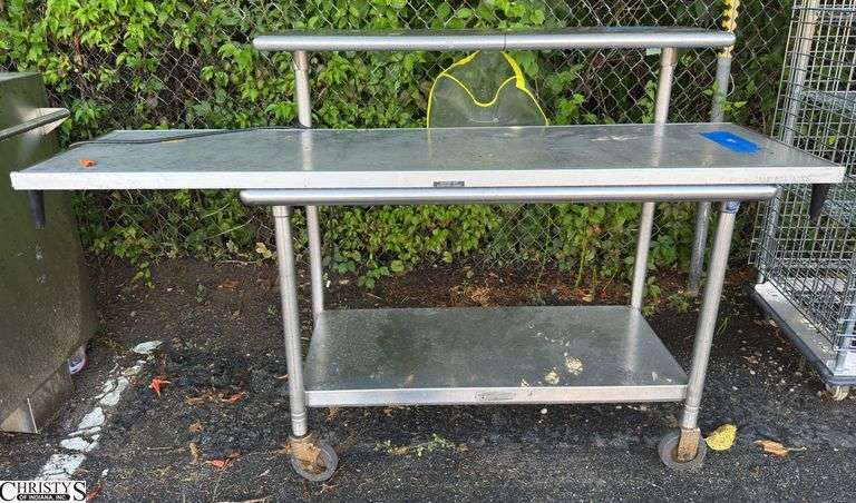 Warming Table 72" Rolling Table48x24x46 image