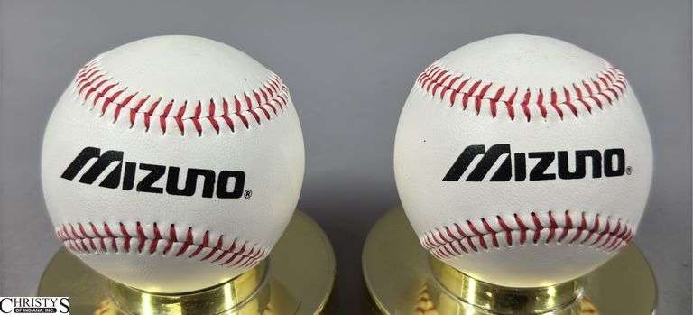 2 Autographed Baseballs- Joe Morgan and Tom Browning image