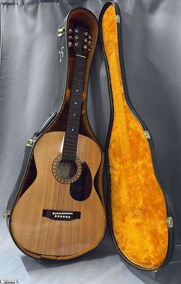 Hohner Model HW200 Acoustic Guitar in Case. From a Local School image