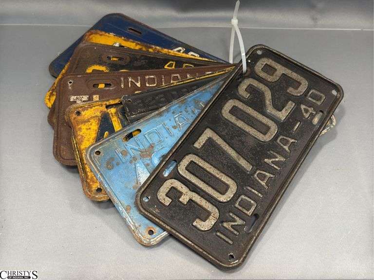 1940's Indiana License Plates, image
