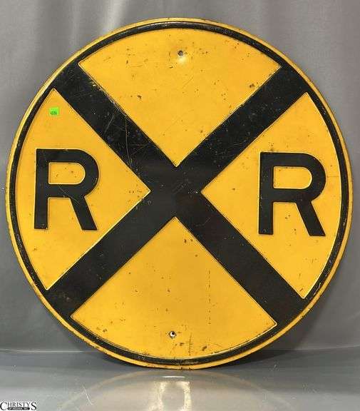 Railroad Crossing Road Sign 30" image