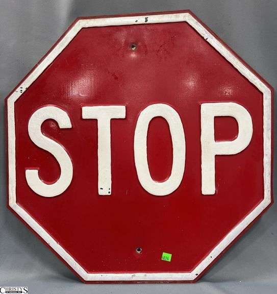 Metal Stop Sign 24" image