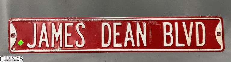 James Dean BLVD Street Sign 36x6 image