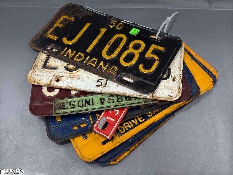 1950's Indiana License Plates, image
