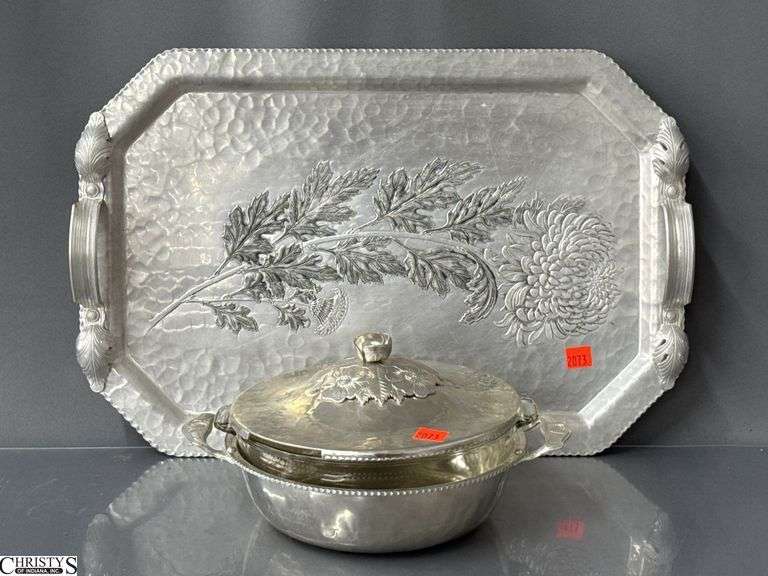 2 pcs Aluminum Serving Items Tray is 19x12.5 image