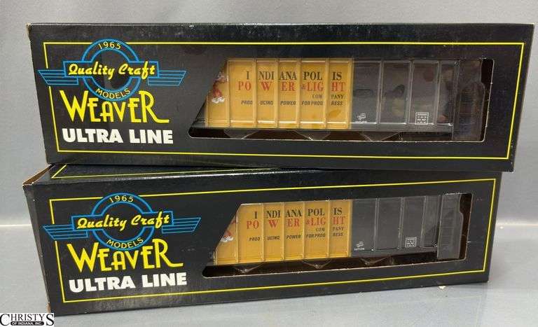 2 Weaver 4 Bay High Side Indianapolis Power and Light Hoppers 3 Rail image