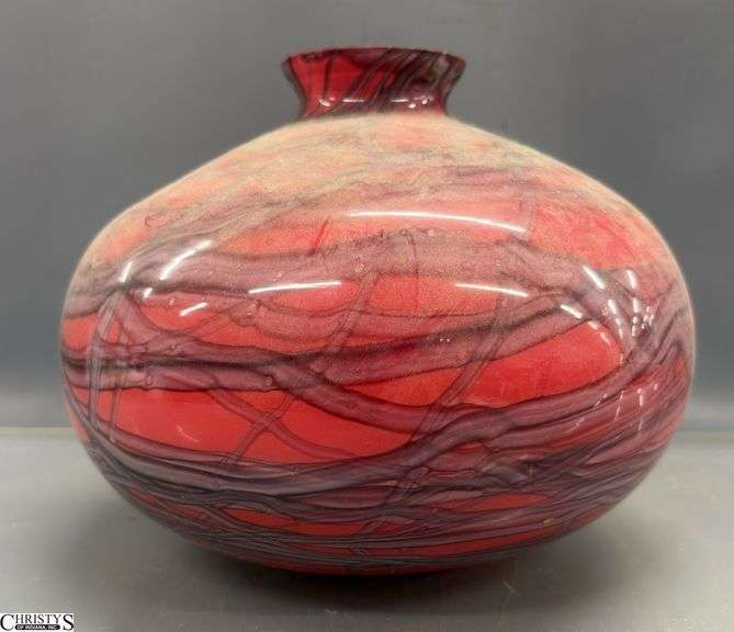 Art Glass Vase - 9" x 7" image