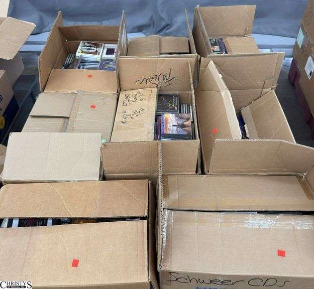 Skid With CD Cases, Assorted Genres, Some Unopened SKID is Not Included image