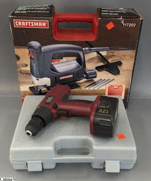 Craftsman Auto Scrolling Sabre Saw and Cordless Drill image