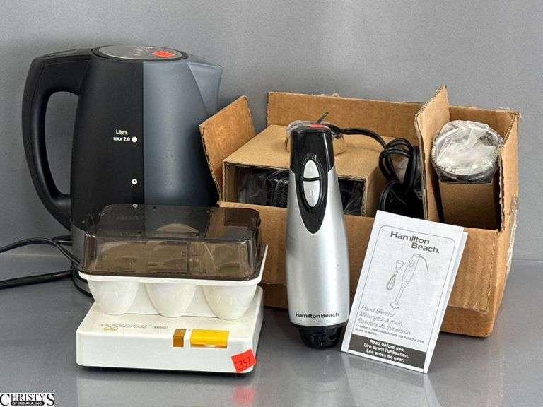 Electric Kettle, Egg Cooker, Immersion Blender image