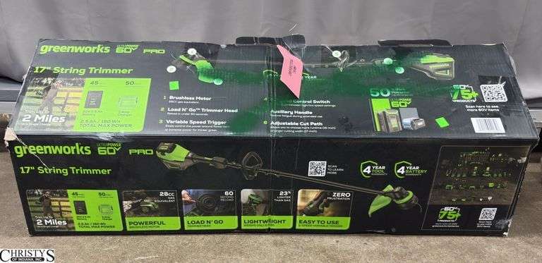 Defective Greenworks 17" String Trimmer image