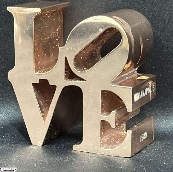 Robert Indiana Rose Gold Color LOVE 3x3" image