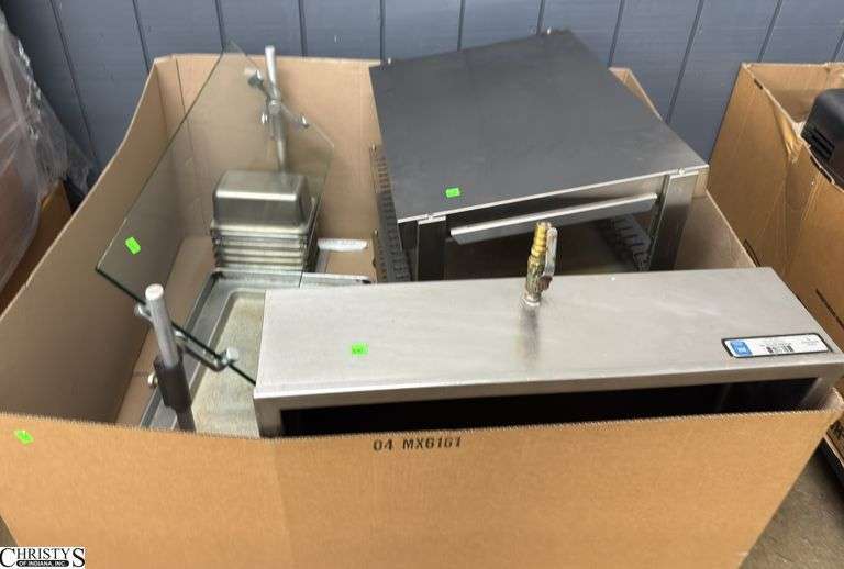Pallet with Warmer, Sneeze Guard, Insert Pans, Baking Pans, image