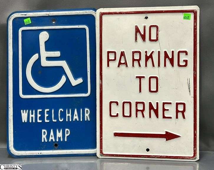 No Parking, Wheel Chair Metal Signs 12x18 image