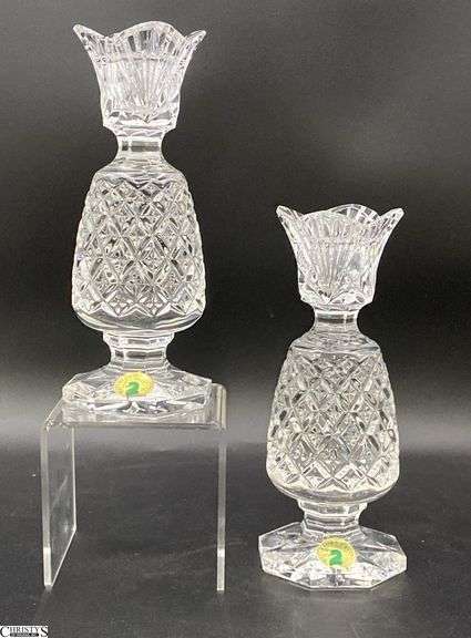 Waterford Crystal Hospitality Collection Pineapple Candle Holders in Box image