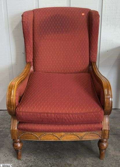 La Z Boy Upholstered Occasional Chair - 29" x 30" x 44" - 19" seat - would benefit from a cleaning image