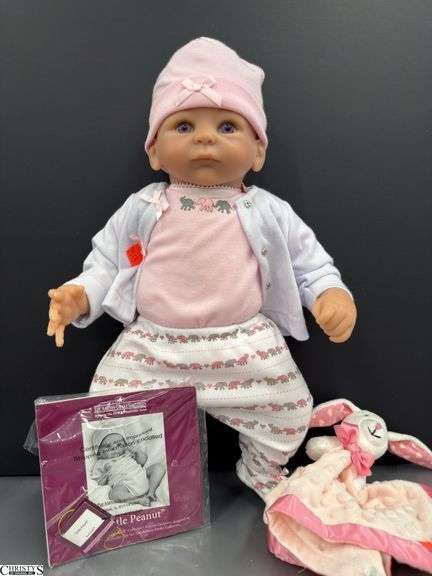 Ashton-Drake Gallery Little Peanut Baby Doll In Pink Outfit image
