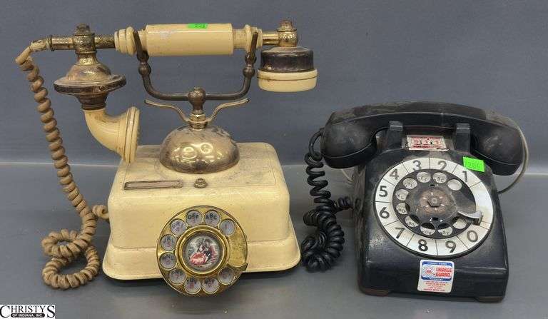 2 Vintage Telephones image
