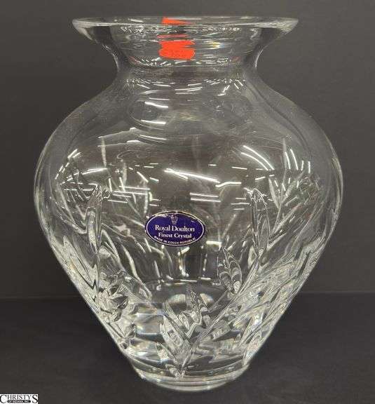 Royal Doulton Crystal Vase 8.25" image