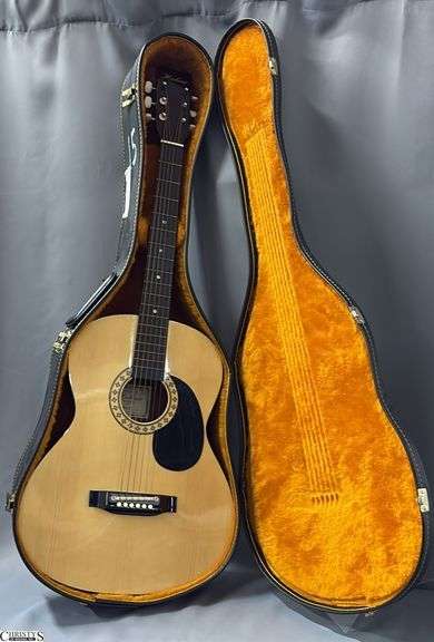 Hohner Model HW200 Acoustic Guitar in Case. From a Local School image
