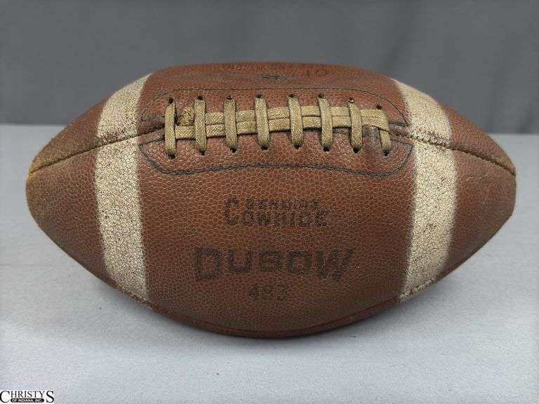 Dubow Cowhide Football Autographed by OJ Simpson image