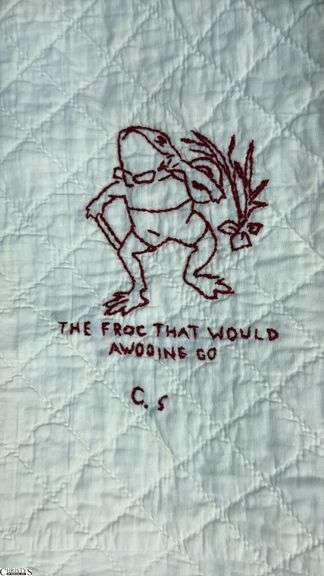 2 Handmade Quilts, With Nursery Rhyme Quotes, 76x76 image