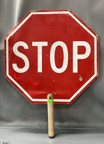 Hand Held Stop Sign / Crosswalk Sign 18x18" image