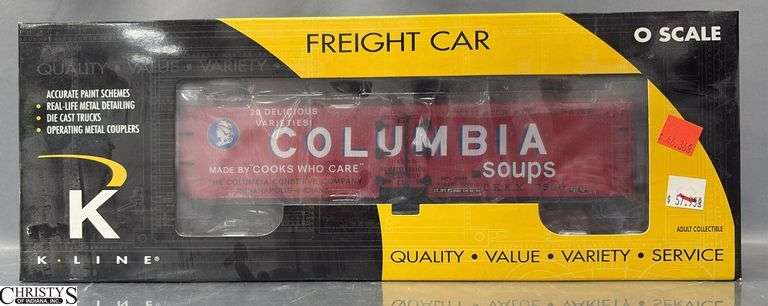 K-Line O Scale, Columbia Soups Wood Sided Reefer, K742-8022 image
