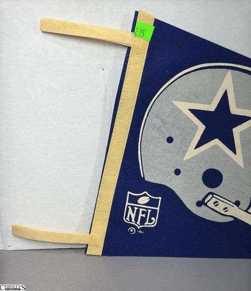 Dallas Cowboys Pennant.  Date is wearing off.