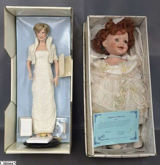 Princess Diana and Heirloom Porcelain Collectible Dolls image