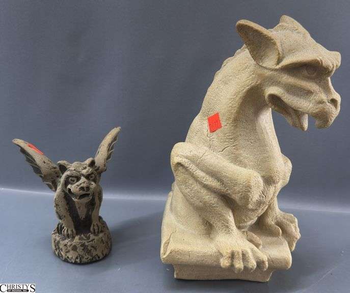 2pcs Composite Gargoyles, Tallest 11.5" image