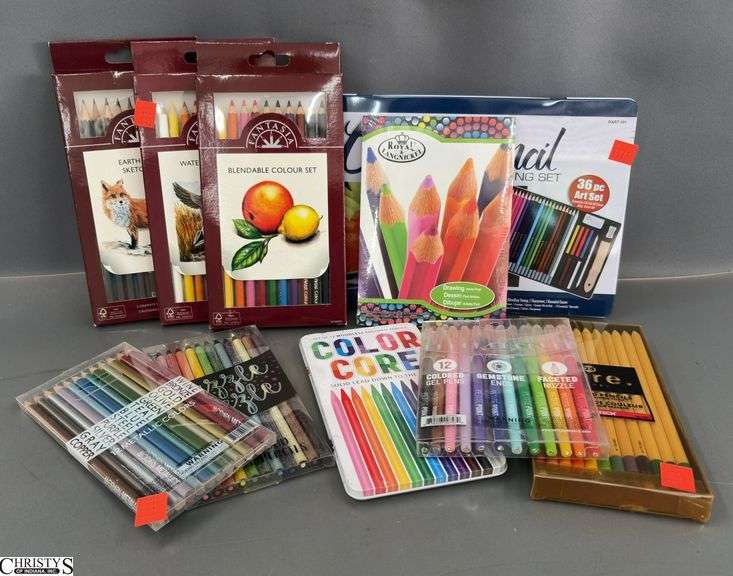 Colored Pencil Sets, Some May Be Opened image