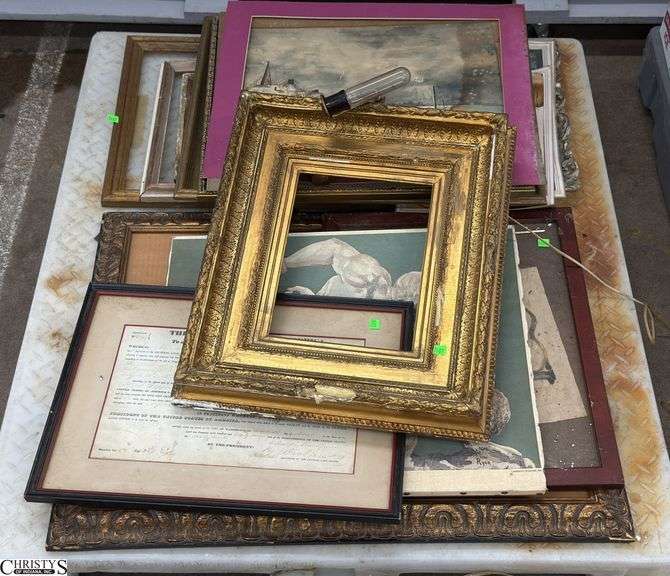 Skid of Frames, Artwork - May Have Damage Throughout - SKID NOT INCLUDED image