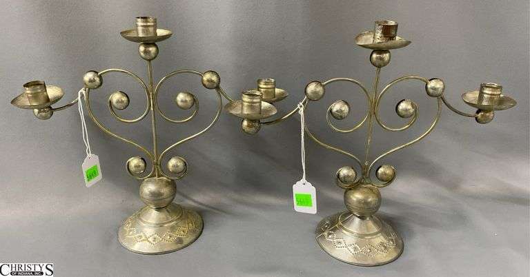 Mexican Triple Flame Candle Holders 13.25x11.5" image