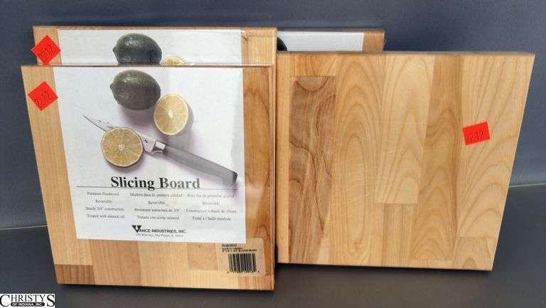 5 Small Slicing Boards 8x8" image