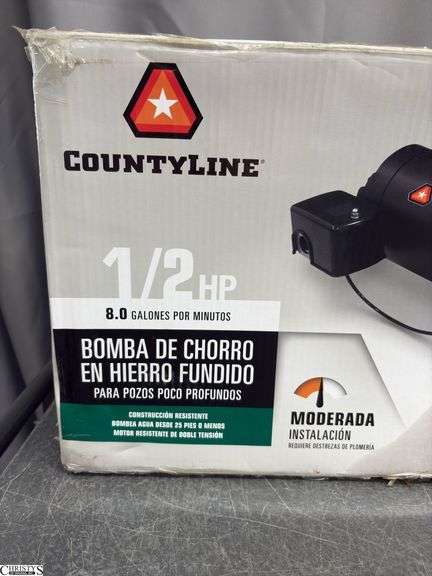 County Line 1/2HP Jet Pump, Open Box Store Returns Shelf Pulls
