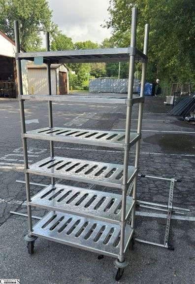 Rolling Rack, Chrome Rack on It's Side 30x18x74 image