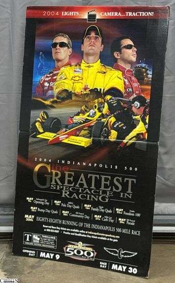 Scott Dixon and Helio Castroneves 2004 Indy 500 Cardboard Cutout 37x63 image