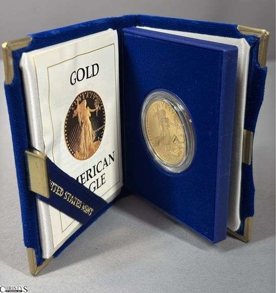Gold American Eagle One Ounce Bullion Coin in Box image