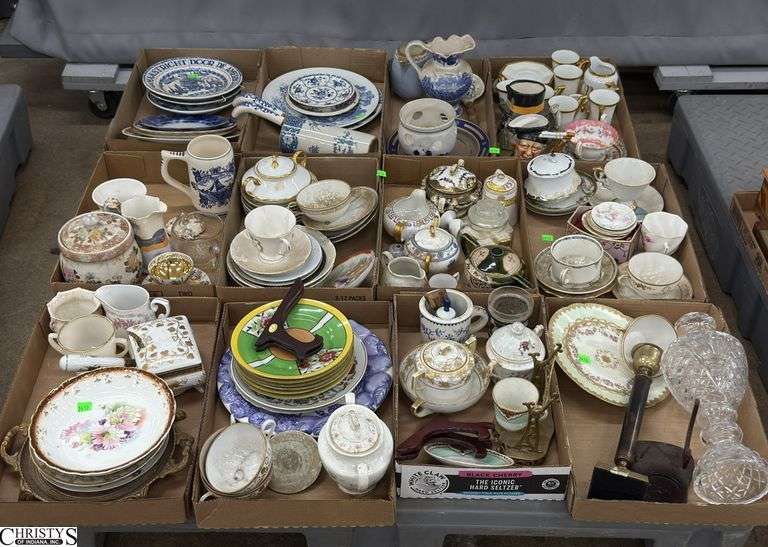 Skid of China Plates, Cream and Sugars, Mugs - May Have Damage Throughout - SKID NOT INCLUDED image