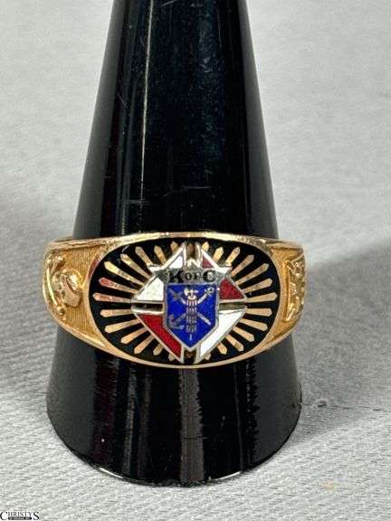 10K Yellow Gold K of C (Knights of Columbus) Ring image