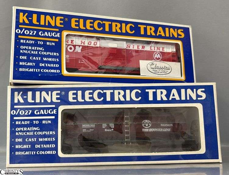 2 K-Line Monon Tank Car and Boxcars, image