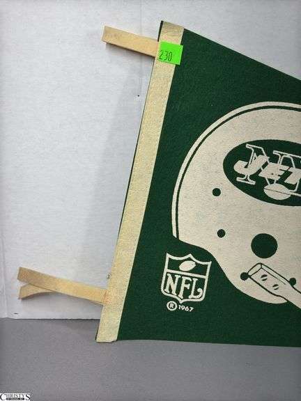 New York Jets NFL Pennant Dated 1967
