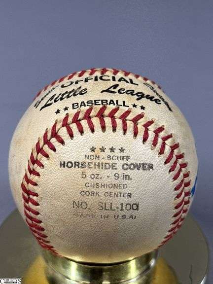 Red's Autographed Baseball Includes Jeff Brantley, Chris Dickerson, Dusty Baker, George Grande and Yonder Alonzo
