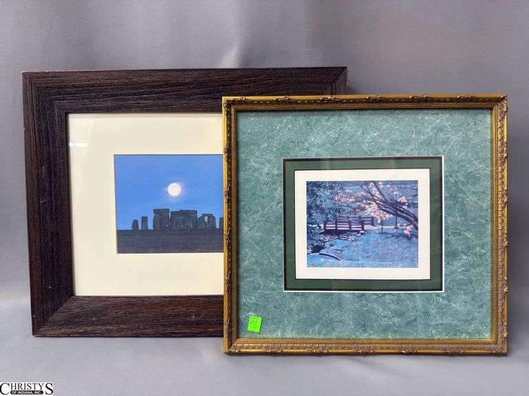 2 Framed Artwork and Photo Prints 15x18" image